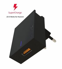 Swissten Premium 22.5W Huawei Super Fast Charge Travel charger 5V / 4.5A (FCP) Black цена и информация | Зарядные устройства для телефонов | kaup24.ee