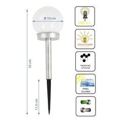 Välisvalgustite komplekt, 10x35cm, 12tk. hind ja info | Aia- ja õuevalgustid | kaup24.ee