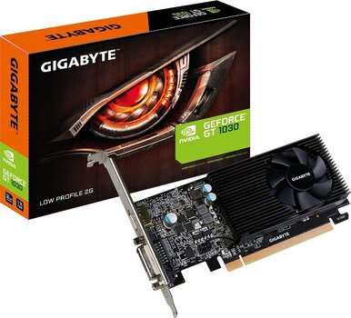 Видеокарта Gigabyte GeForce GT 1030 2 ГБ GDDR5 (64 бит), DVI-D, HDMI, BOX (GV-N1030D5-2GL) цена и информация | Видеокарты | kaup24.ee