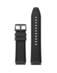 Xiaomi Watch Original Leather Strap Black цена и информация | Аксессуары для смарт-часов и браслетов | kaup24.ee