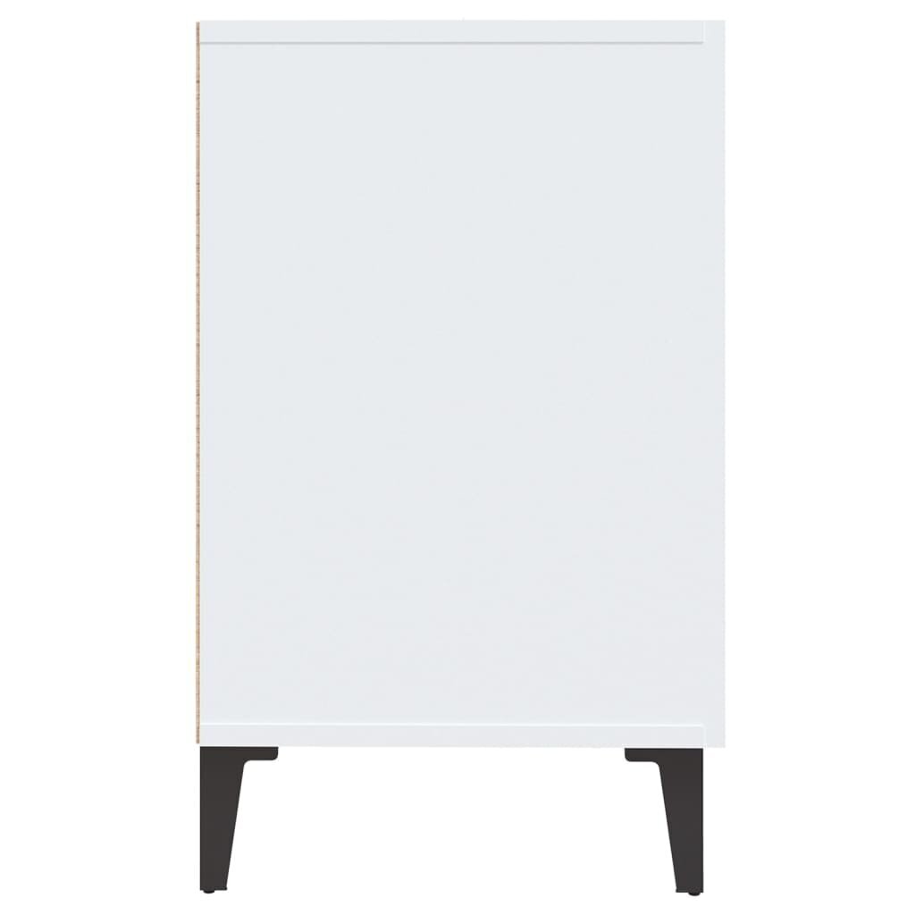 Puhvetkapp vidaXL, kõrgläikega valge, 100 x 36 x 60 cm, tehispuit hind ja info | Elutoa väikesed kapid | kaup24.ee