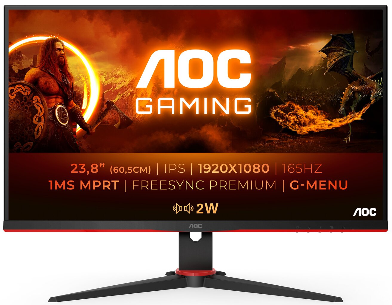 AOC 24G2SPAE/BK цена и информация | Monitorid | kaup24.ee