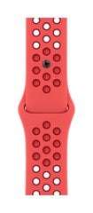 41mm Bright Crimson/Gym Red Nike Sport Band - MPGW3ZM/A hind ja info | Nutikellade ja nutivõrude tarvikud | kaup24.ee