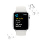 Apple Watch SE GPS + Cellular 44mm Silver Aluminium Case with White Sport Band - Regular 2nd Gen - MNQ23UL/A цена и информация | Nutikellad (smartwatch) | kaup24.ee