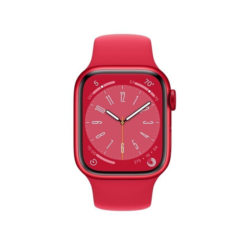 Apple Watch Series 8 GPS + Cellular 41mm (PRODUCT)RED Aluminium Case ,(PRODUCT)RED Sport Band - MNJ23UL/A hind ja info | Nutikellad (smartwatch) | kaup24.ee