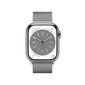 Apple Watch Series 8 GPS + Cellular 41mm Silver Stainless Steel Case ,Silver Milanese Loop MNJ83UL/A цена и информация | Nutikellad (smartwatch) | kaup24.ee