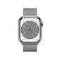 Apple Watch Series 8 GPS + Cellular 45mm Silver Stainless Steel Case ,Silver Milanese Loop MNKJ3UL/A цена и информация | Nutikellad (smartwatch) | kaup24.ee