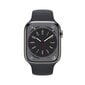 Apple Watch Series 8 GPS + Cellular 45mm Graphite Stainless Steel Case ,Midnight Sport Band - MNKU3UL/A hind ja info | Nutikellad (smartwatch) | kaup24.ee