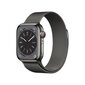 Apple Watch Series 8 GPS + Cellular 45mm Graphite Stainless Steel Case ,Graphite Milanese Loop MNKX3UL/A цена и информация | Nutikellad (smartwatch) | kaup24.ee