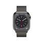 Apple Watch Series 8 GPS + Cellular 45mm Graphite Stainless Steel Case ,Graphite Milanese Loop MNKX3UL/A цена и информация | Nutikellad (smartwatch) | kaup24.ee