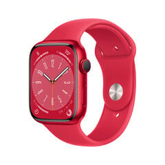 Apple Watch Series 8 GPS 41mm (PRODUCT)RED Aluminium Case ,(PRODUCT)RED Sport Band - MNP73EL/A LV-EE hind ja info | Nutikellad (smartwatch) | kaup24.ee