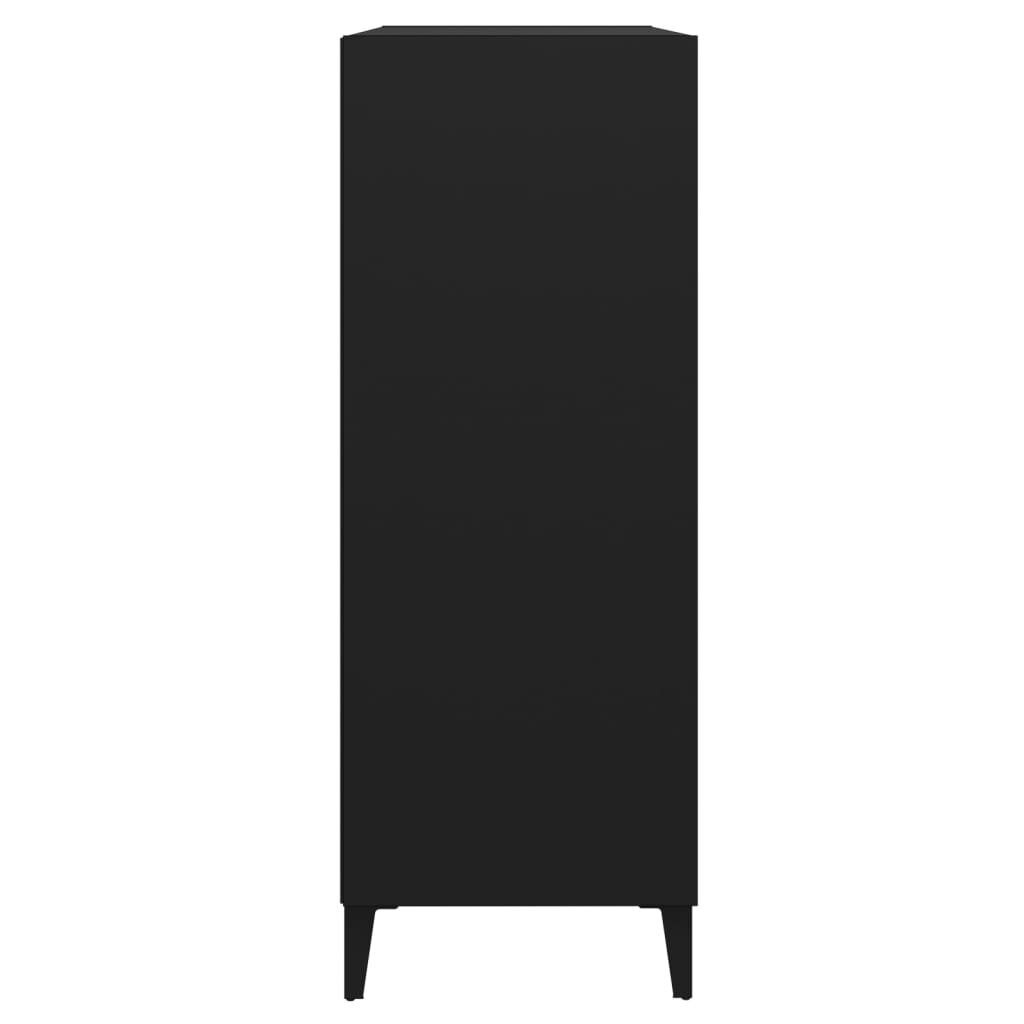 Puhvetkapp vidaXL, must, 69,5 x 32,5 x 90 cm, tehispuit hind ja info | Elutoa väikesed kapid | kaup24.ee