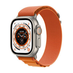 Смарт-часы Apple Watch Ultra GPS + Cellular 49 мм, титановый корпус, ремешок Orange Alpine Loop - Small MNHH3EL/A LV-EE цена и информация | Смарт-часы (smartwatch) | kaup24.ee