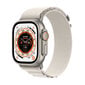Apple Watch Ultra GPS + Cellular, 49mm Titanium Case ,Starlight Alpine Loop - Small MQFQ3EL/A LV-EE цена и информация | Nutikellad (smartwatch) | kaup24.ee