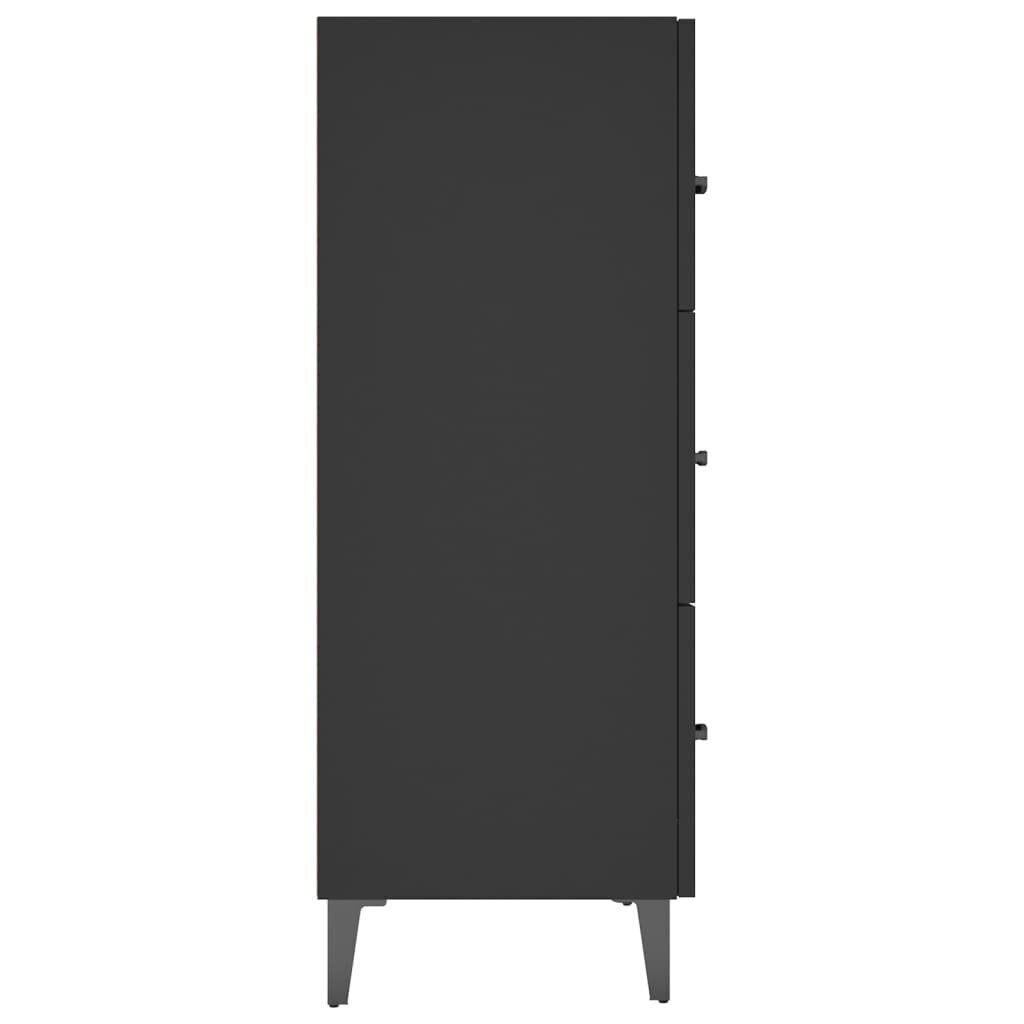 Puhvetkapp vidaXL, must, 69,5 x 34 x 90 cm, tehispuit цена и информация | Elutoa väikesed kapid | kaup24.ee