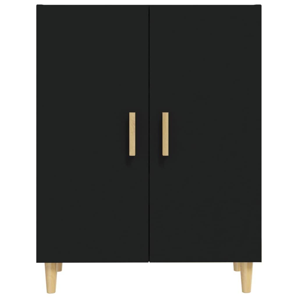 Puhvetkapp vidaXL, must, 70 x 34 x 90 cm, tehispuit hind ja info | Elutoa väikesed kapid | kaup24.ee