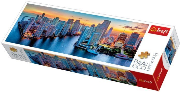 TREFL PANORAAMPUSLE 1000 MIAMI hind ja info | Pusled | kaup24.ee