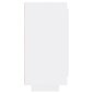 Puhvetkapp vidaXL, kõrgläikega, valge, 92 x 35 x 75 cm, tehispuit цена и информация | Elutoa väikesed kapid | kaup24.ee