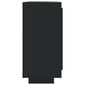 Puhvetkapp vidaXL, must, 92 x 35 x 75 cm, tehispuit цена и информация | Elutoa väikesed kapid | kaup24.ee