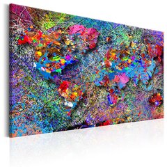 Картина - Map: Jackson Pollock inspiration 60x40 см цена и информация | Картины, живопись | kaup24.ee