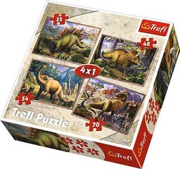 TREFL Pusle komplekt 4tk Dinod hind ja info | Pusled | kaup24.ee