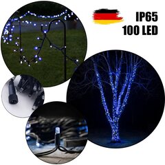 100 LED-pirniga professionaalne õue valguskett Brosberg, sinine цена и информация | Гирлянды | kaup24.ee