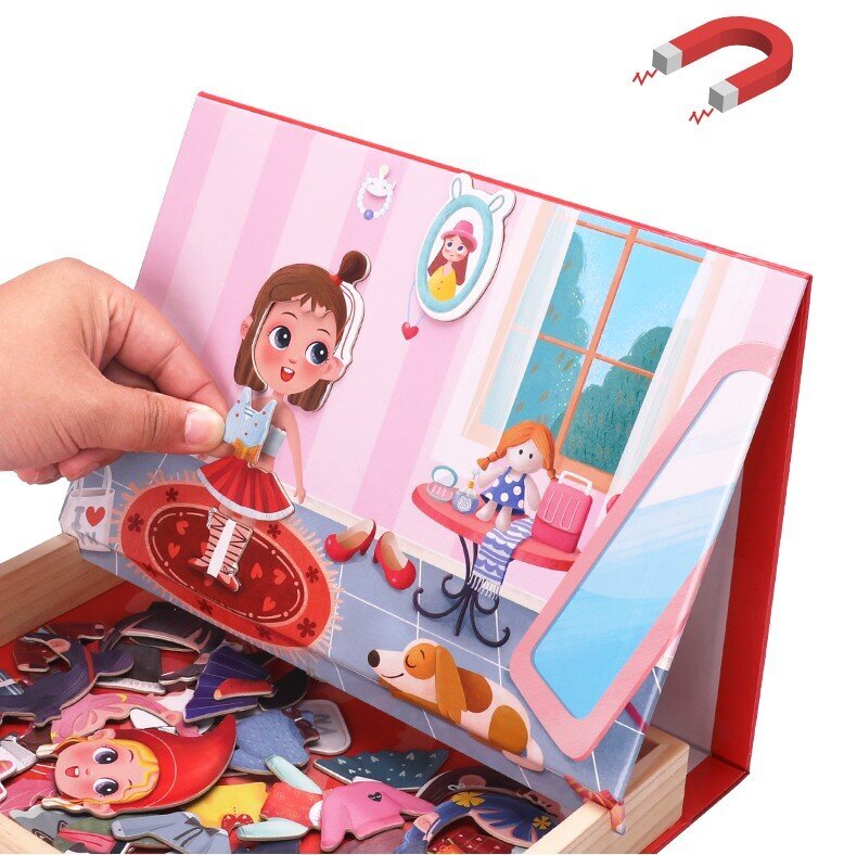 Magnetiline nukkude mängukomplekt цена и информация | Imikute mänguasjad | kaup24.ee