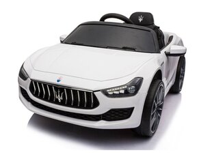 Maserati Ghibli, 12v Valge hind ja info | Laste elektriautod | kaup24.ee