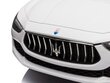 Maserati Ghibli, 12v Valge hind ja info | Laste elektriautod | kaup24.ee