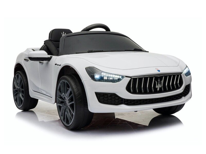Maserati Ghibli, 12v Valge hind ja info | Laste elektriautod | kaup24.ee