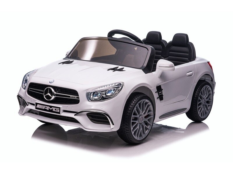 Mercedes SL63 AMG valge, 12 V hind ja info | Laste elektriautod | kaup24.ee