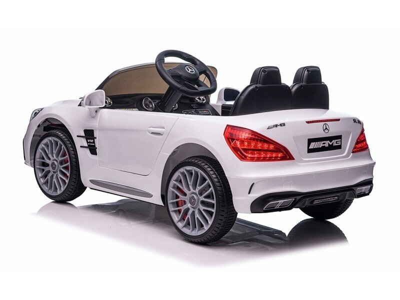 Mercedes SL63 AMG valge, 12 V hind ja info | Laste elektriautod | kaup24.ee