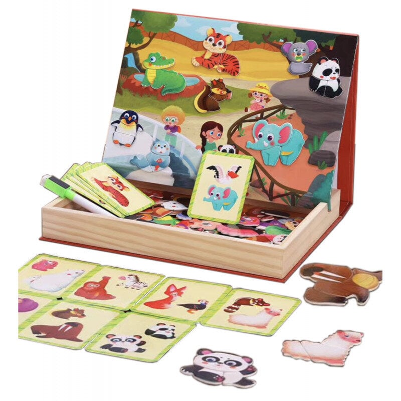 Magnetiline mängukomplekt "Loomaaed" hind ja info | Imikute mänguasjad | kaup24.ee