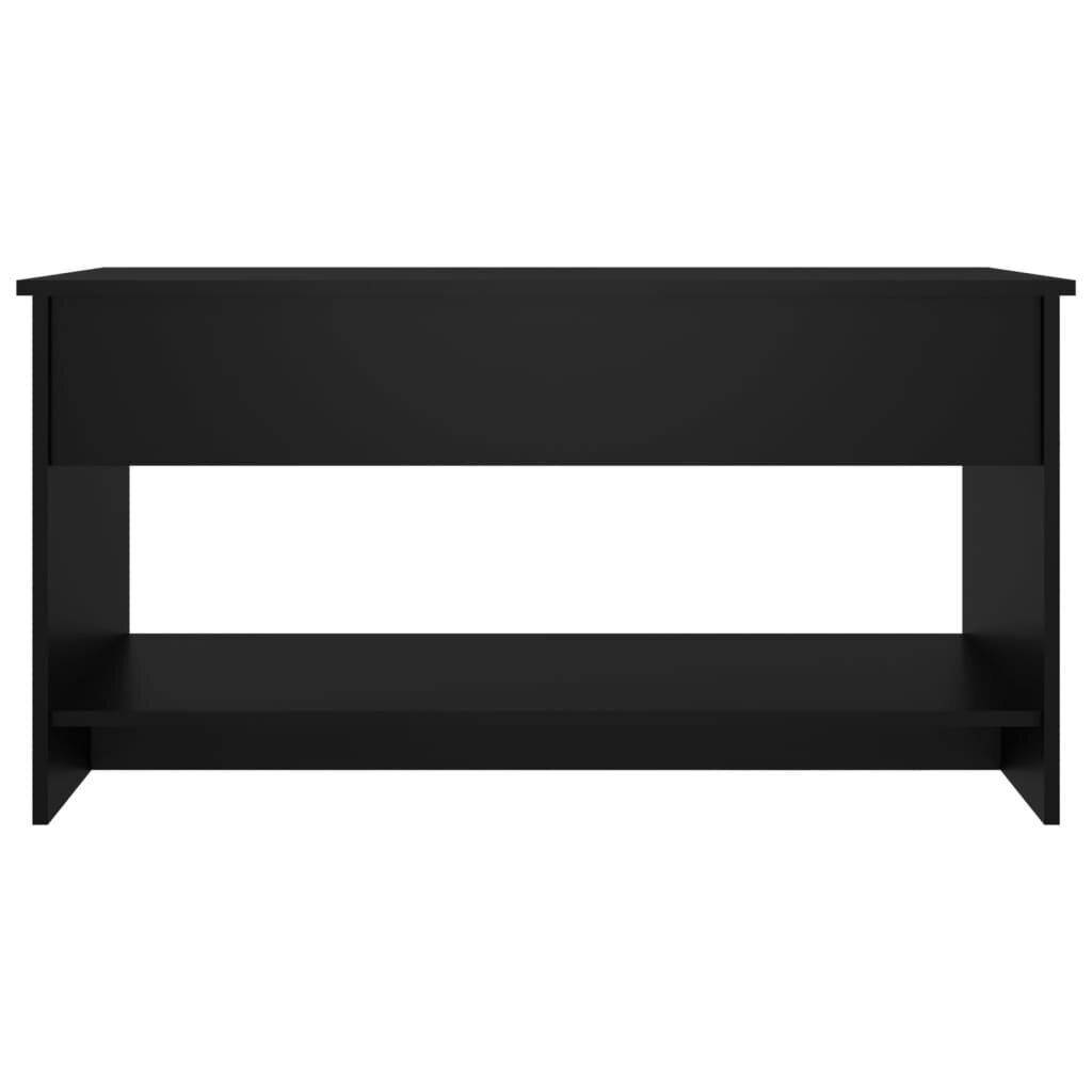 Kohvilaud vidaXL, must, 102 x 50 x 52,5 cm, tehispuit hind ja info | Diivanilauad | kaup24.ee