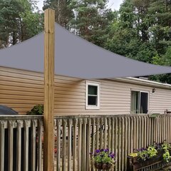 Ristkülikukujuline aiapurje, 4x3 m, hall цена и информация | Зонты, маркизы, стойки | kaup24.ee