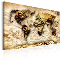 Картина - Map: Leonardo da Vinci inspiration 90x60 см цена и информация | Картины, живопись | kaup24.ee