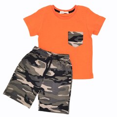 Komplekt Orange T-särk lühikeste pükstega hind ja info | Komplektid poistele | kaup24.ee