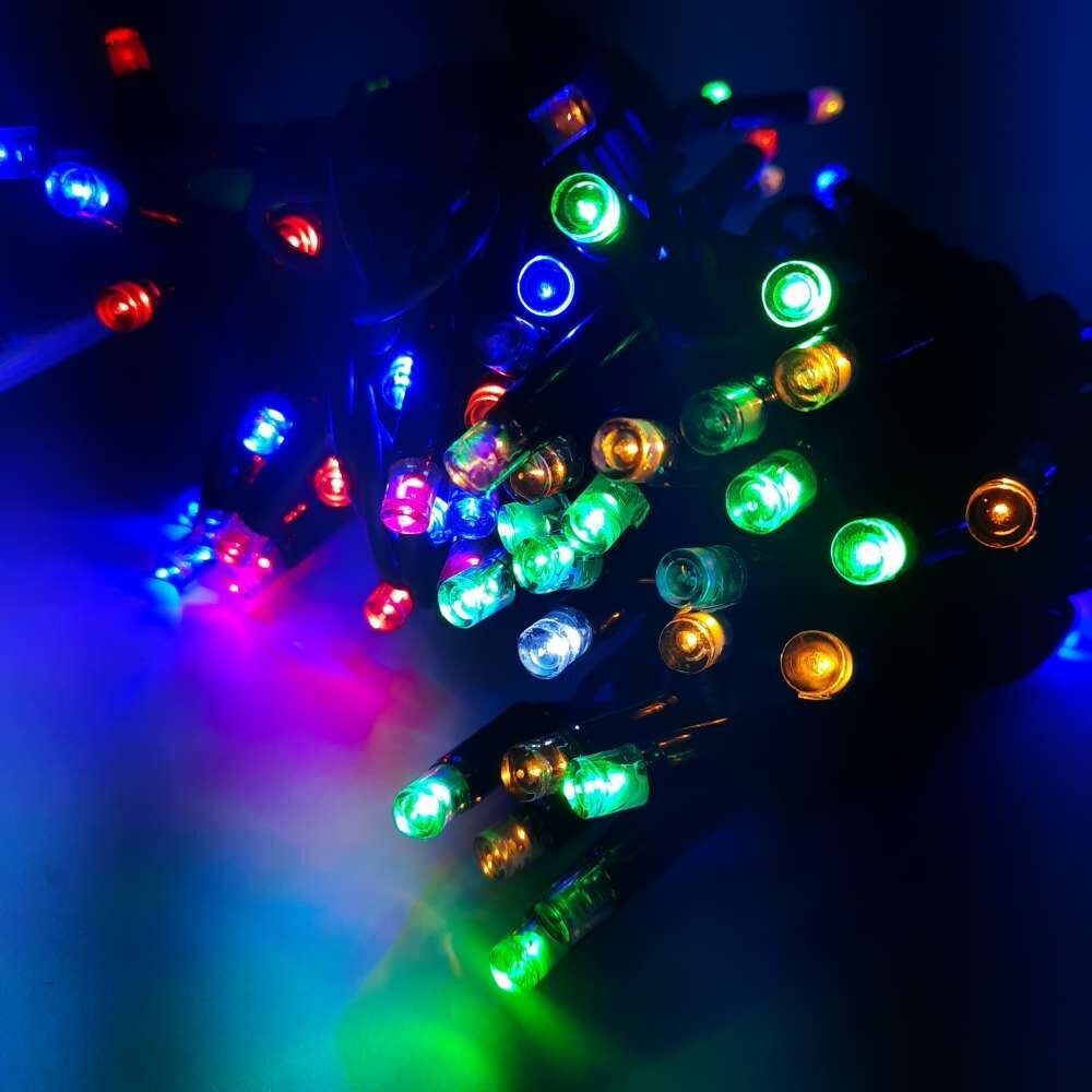 100 LED-pirniga professionaalne õue valguskett Brosberg, mitmevärviline hind ja info | Jõulutuled | kaup24.ee