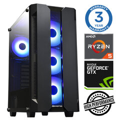 INTOP Ryzen 5 5600X 16GB 1TB SSD M.2 NVME GTX1650 4GB no-OS hind ja info | Lauaarvutid | kaup24.ee