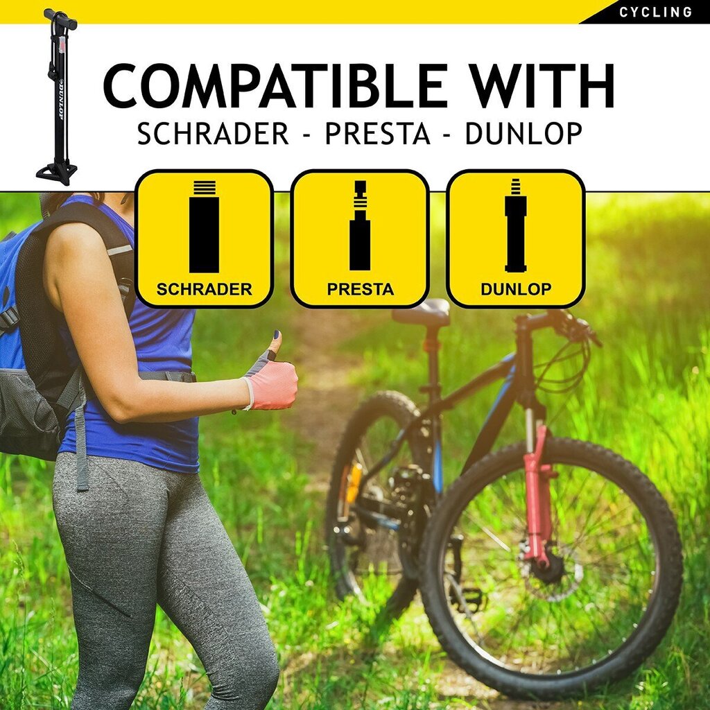Dunlop 174Psi jalgrattapump (12Bar) hind ja info | Rattapumbad | kaup24.ee