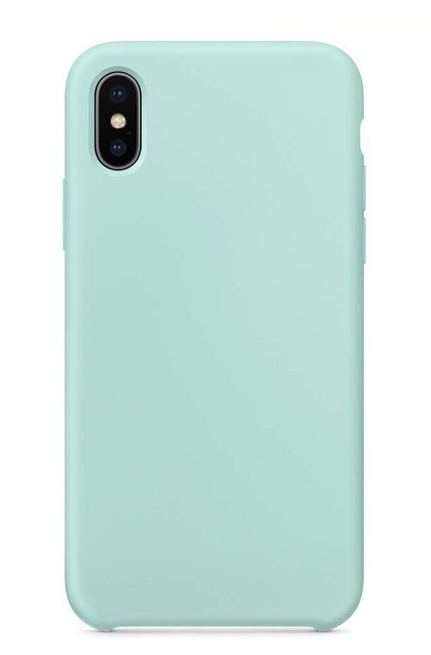 Telefoniümbris Liquid Silicone 1.5mm Apple iPhone X/XS piparmündi värv hind ja info | Telefoni kaaned, ümbrised | kaup24.ee