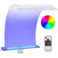 vidaXL basseini purskkaev RGB LED-idega, akrüül, 50 cm цена и информация | Украшения | kaup24.ee