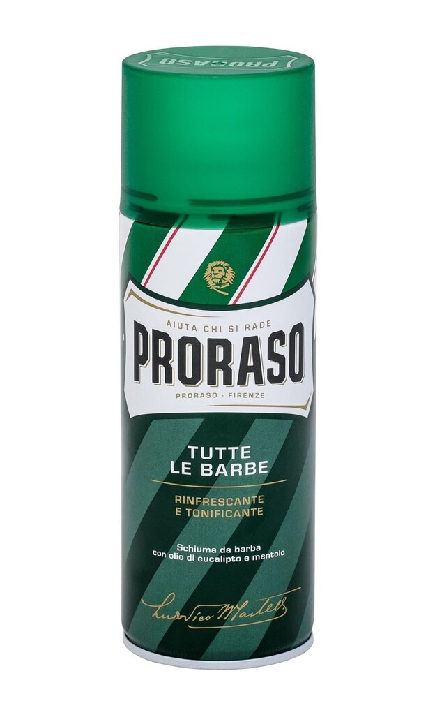 Habemeajamisvaht Proraso Green 400 ml цена и информация | Raseerimisvahendid | kaup24.ee