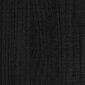 vidaXL voodiraam, must, täismännipuit, 150 x 200 cm hind ja info | Voodid | kaup24.ee