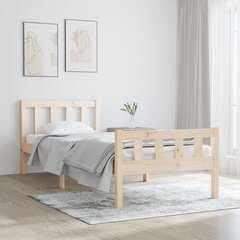 vidaXL voodiraam, männipuit, 75 x 190 cm цена и информация | Кровати | kaup24.ee