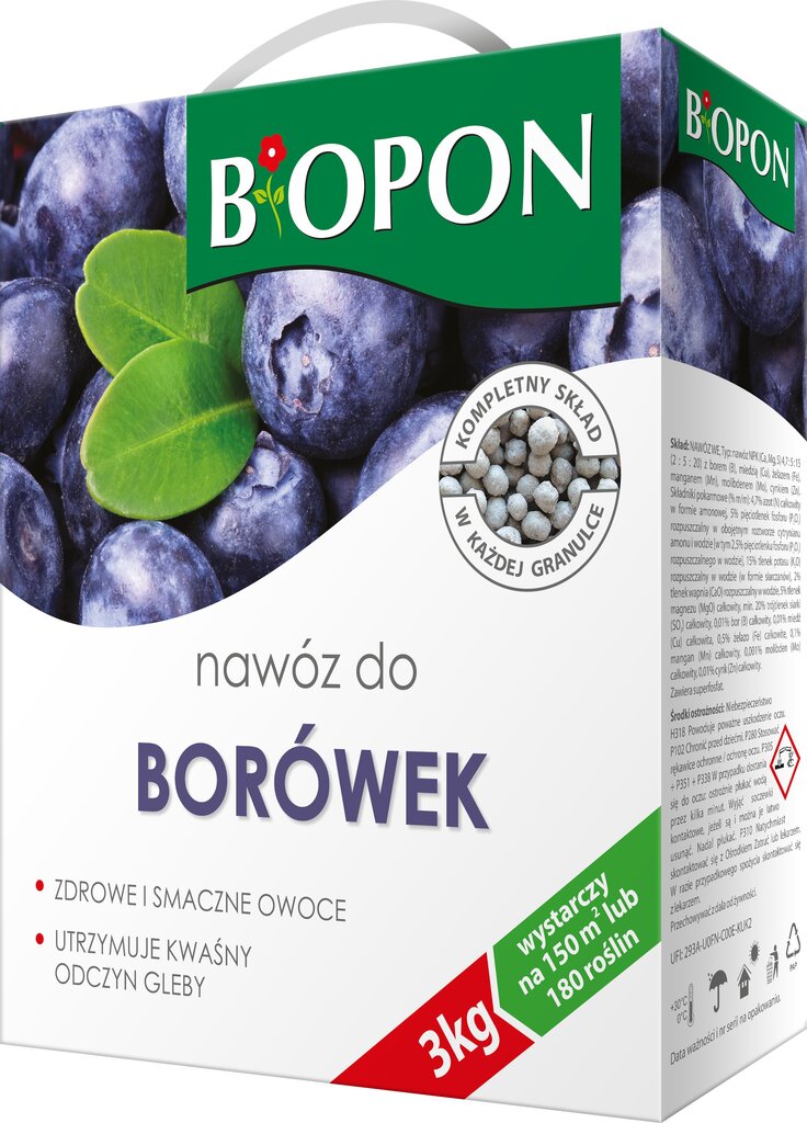 Mustikaväetis BIOPON, 3 kg + kingitus цена и информация | Kuivväetised | kaup24.ee