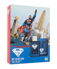 DC Comics Supermani komplekt EDT50ml + 150ml dušigeel цена и информация | Духи для детей | kaup24.ee