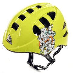 Детский велосипедный шлем Meteor MA-2 Monsters, желтый цена и информация | Шлемы | kaup24.ee