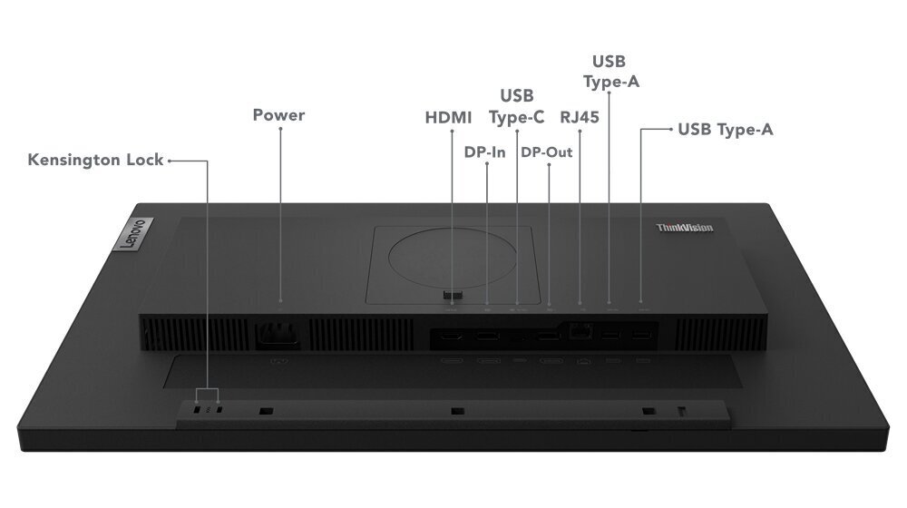Lenovo ThinkVision T24m-29 23.8" Full HD IPS 63A5GAT6EU hind ja info | Monitorid | kaup24.ee