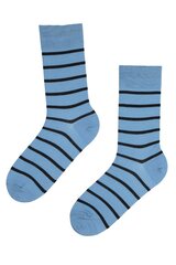 Мужские костюмные носки в полоску небесно-синего цвета из мерсеризованного хлопка JOONAS цена и информация | Meeste sokid | kaup24.ee